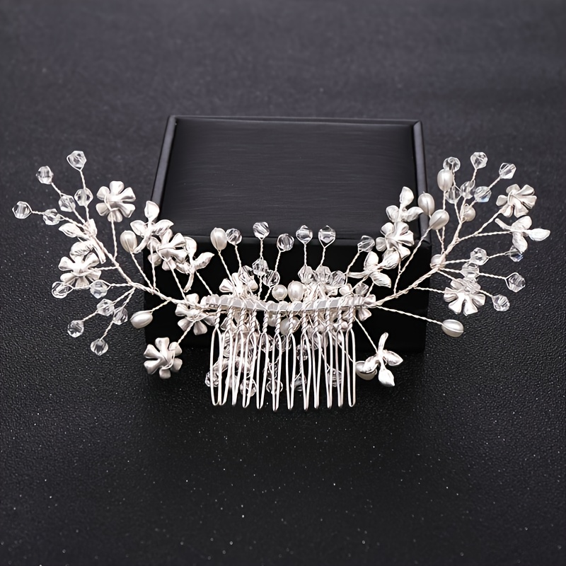 Crystal Flower Bridal Hair Comb Wedding Hair Accessories