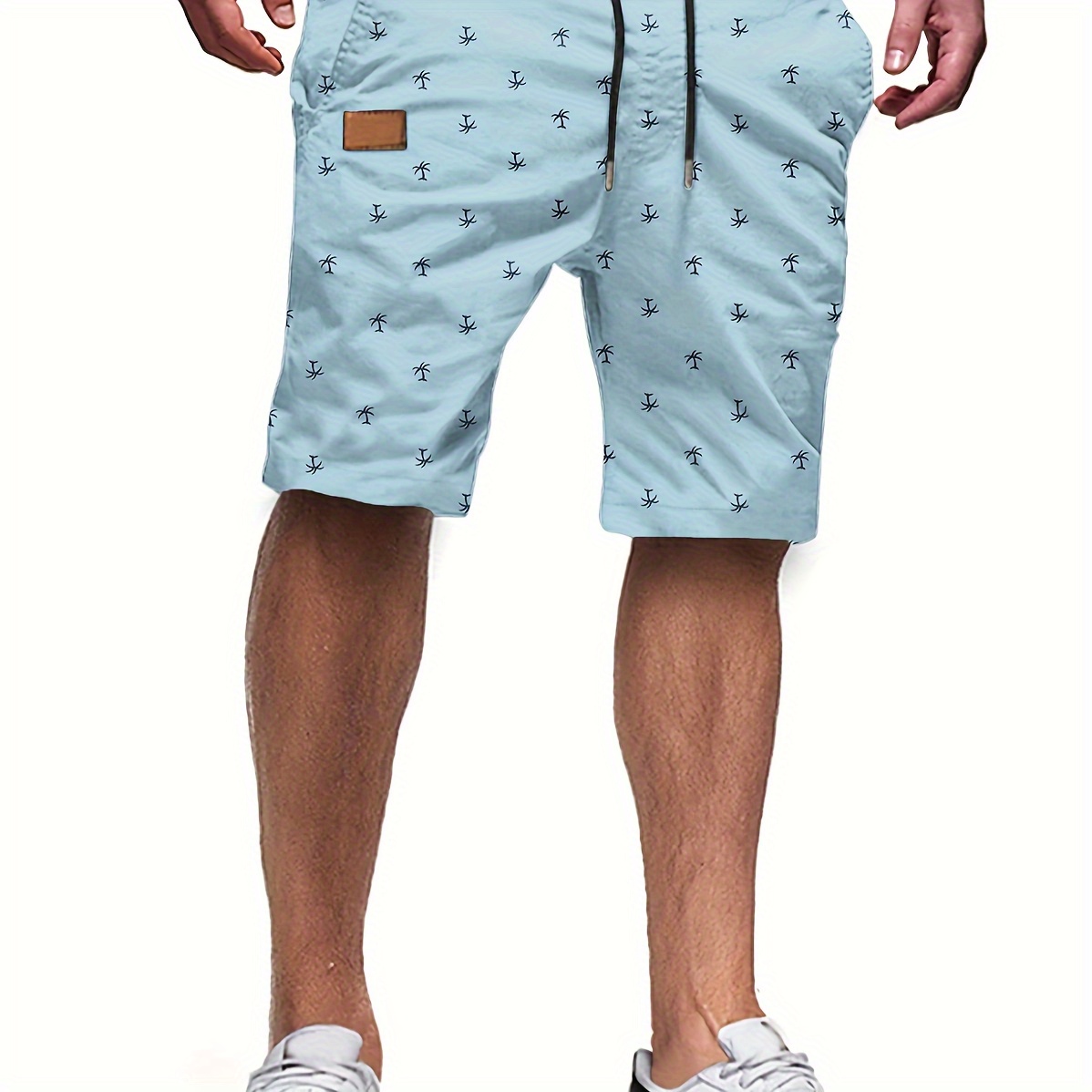 

Men's Casual Printed Cargo Shorts With Pockets For Summer, Bermuda Shorts