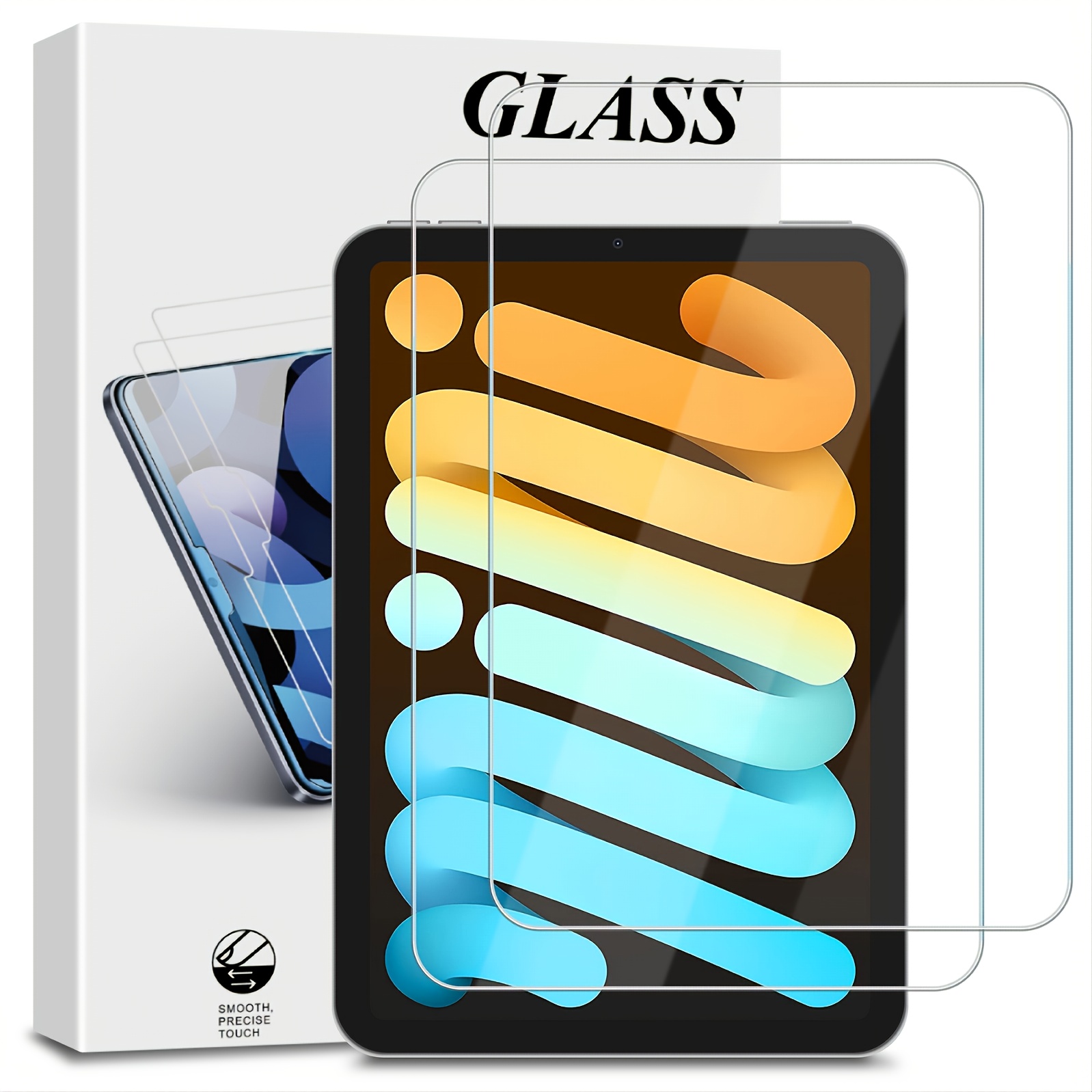 amFilm Screen Protector for New iPad 9 / iPad 8 / iPad 7, Apple Pencil  Compatible, Tempered Glass, 2 Pack