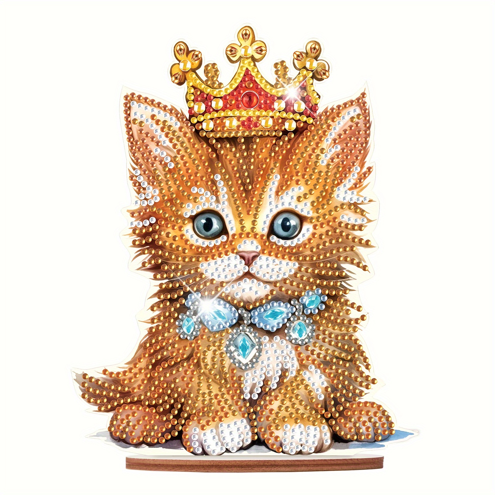 Diamond Painting Kits Desktop Decoration, 5D DIY Special Shape Artificial  Diamond Art Cat Decoration, Home Office Desk Decoration Gifts