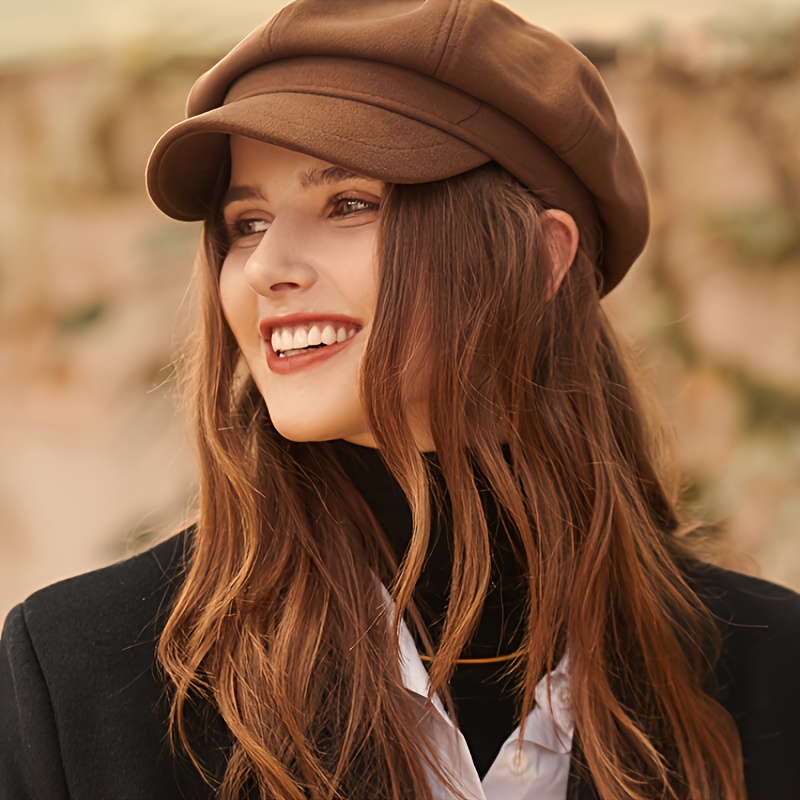 Solid Color Women Beret Cap Elegant British Style Lightweight Casual Hat Fashion Beret Outdoor Accessories Valentines Gifts Clothing Shoes Jewelry Temu