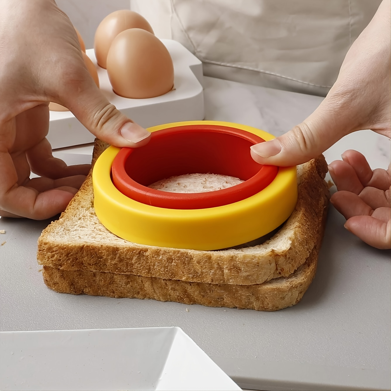 Mini Sandwich Maker Cutter, Breakfast Sandwich Press Sealer