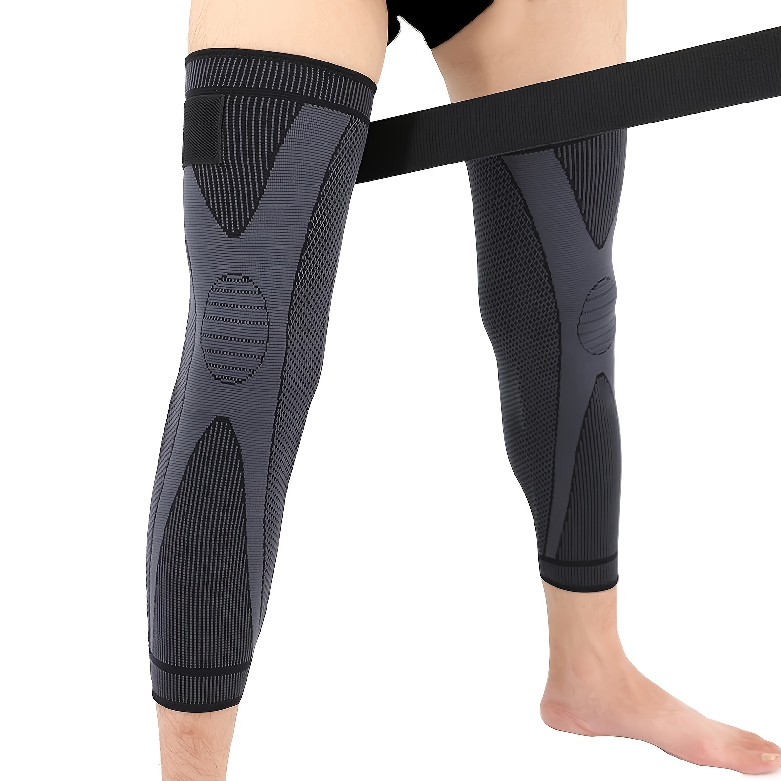 Compression Knee Sleeve Brace Adjustable Breathable Knee - Temu