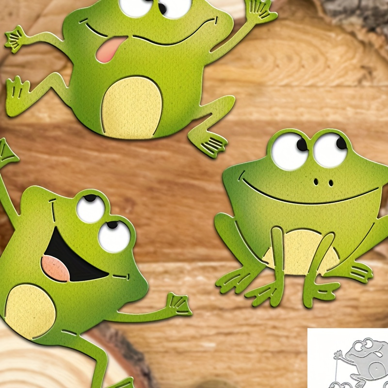 

Original Lovely Funny Jumping Frogs Metal Cutting Dies Cut Die Birthday Wedding Decoration Paper Craft Mould Diy Scrapbooking & Stamping Stencils Supplies