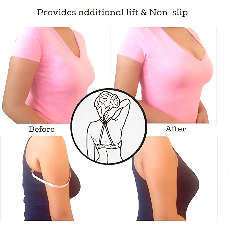 3 Pack Non-slip Women's Elastic Bra Strap Holder - Keep Your Bra
