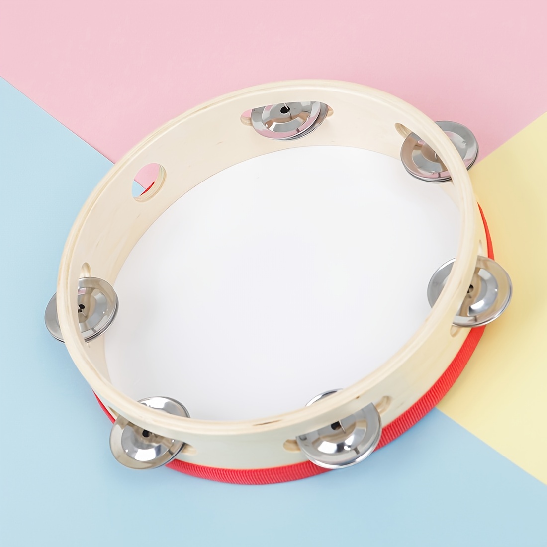 Instrument de percussion Orff tambourin à Double rangée tambourin à main  adapté à l'éducation musicale des enfants 6 pouces - Temu Belgium