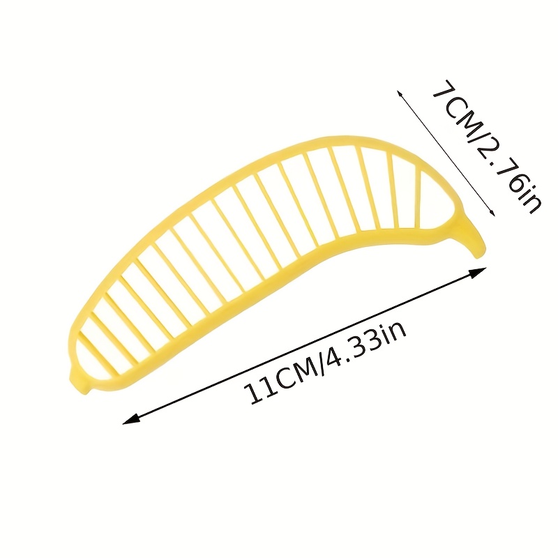 1pc Plain Plastic Banana Slicer