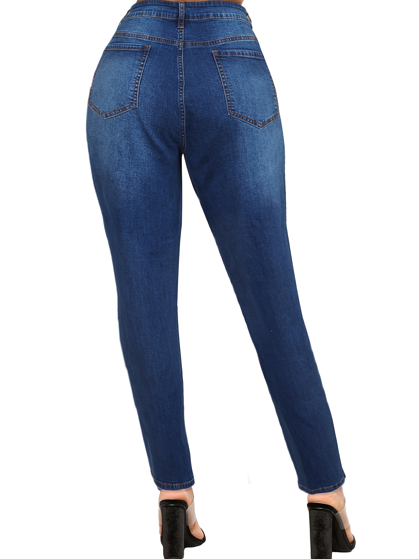 4XL Women Jeans Ripped Vintage Woman's Distressed Jeans Streetwear