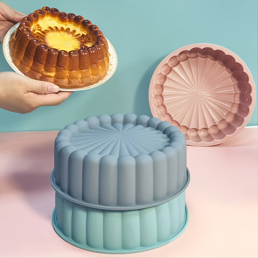 Silicone Cake Molds Round Cake Tins Non Stick Baking Molds - Temu