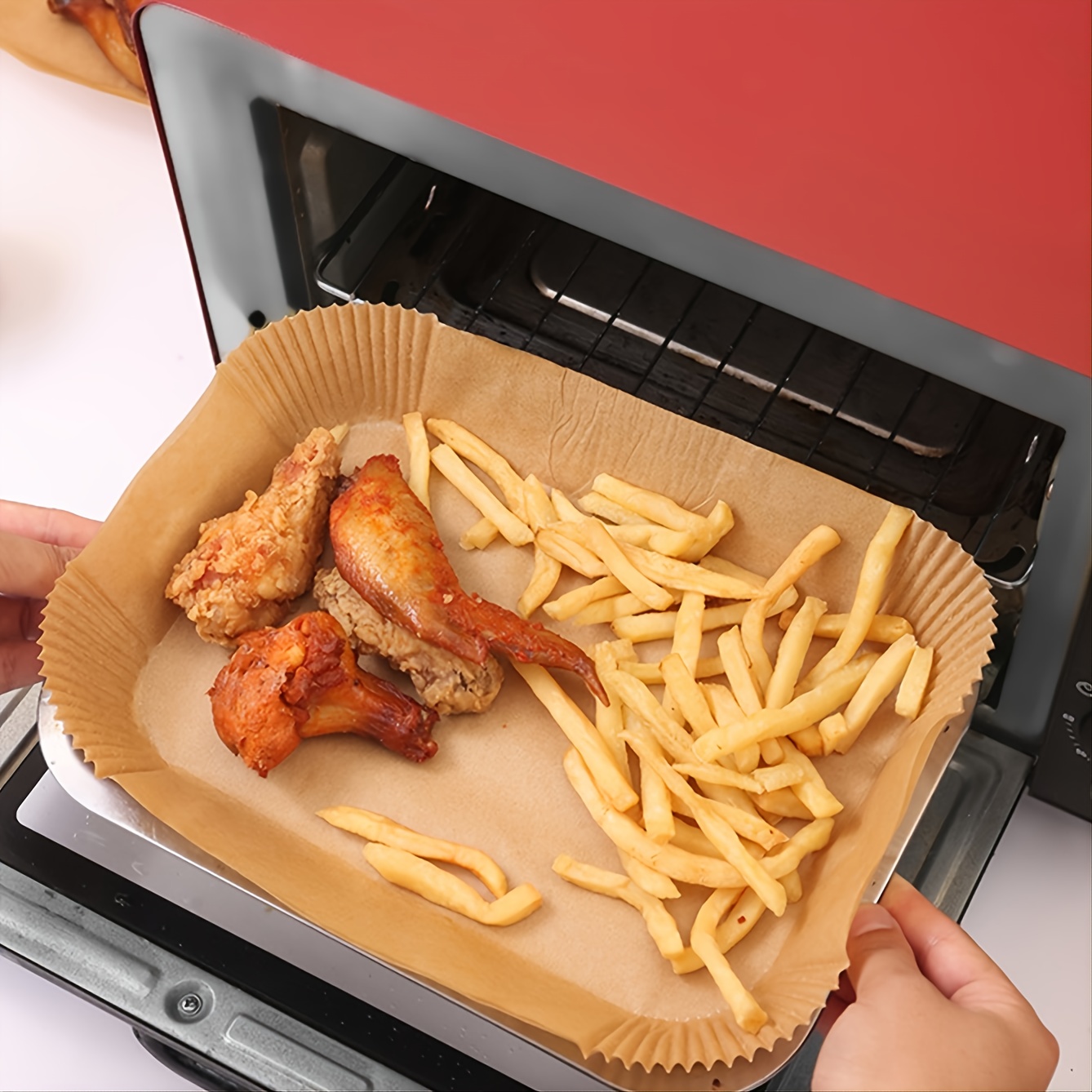 Oil-absorbing Air Fryer Paper Pad - Rotisserie, Baking, And Silicone Oil  Tin Paper For Healthy Cooking - Temu