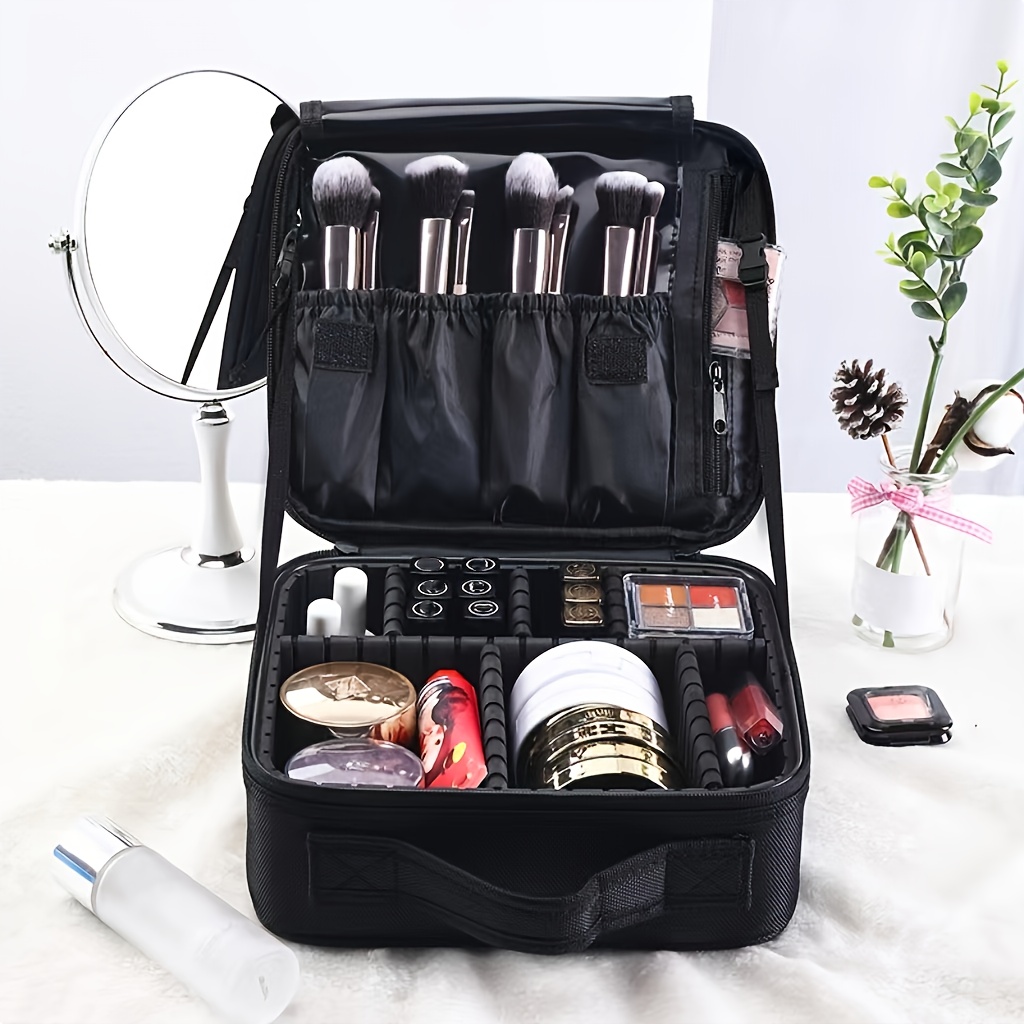 Mochila de maquillaje con ruedas para artistas de maquillaje, caja  organizadora de almacenamiento de cosméticos de gran capacidad para  cosméticos