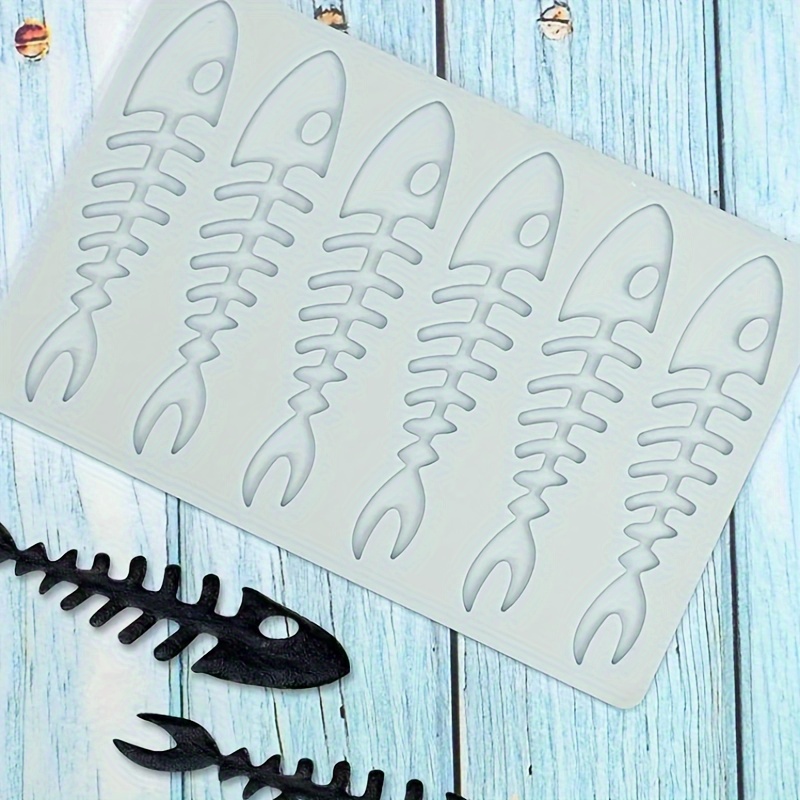 

1pc Hollow Fishbone Shape Sugar Craft Silicone Pad French Dessert Lace Mat Fondant Cake Mold Cupcake Decorating Silicone Mould