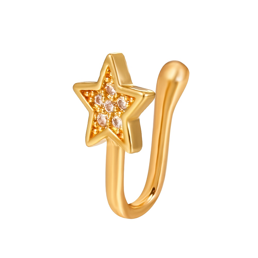 Quartz Star Rhinestone Nose Clip