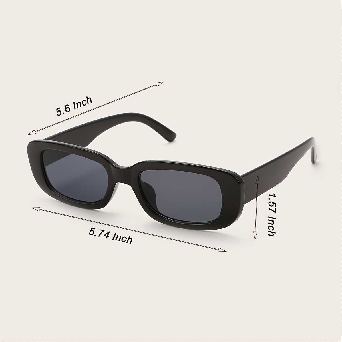  Rectangle Y2k Sunglasses for Women,Trendy Rimless Sunglasses  Retro Square Vintage Shades (Black Sunglasses) : Clothing, Shoes & Jewelry