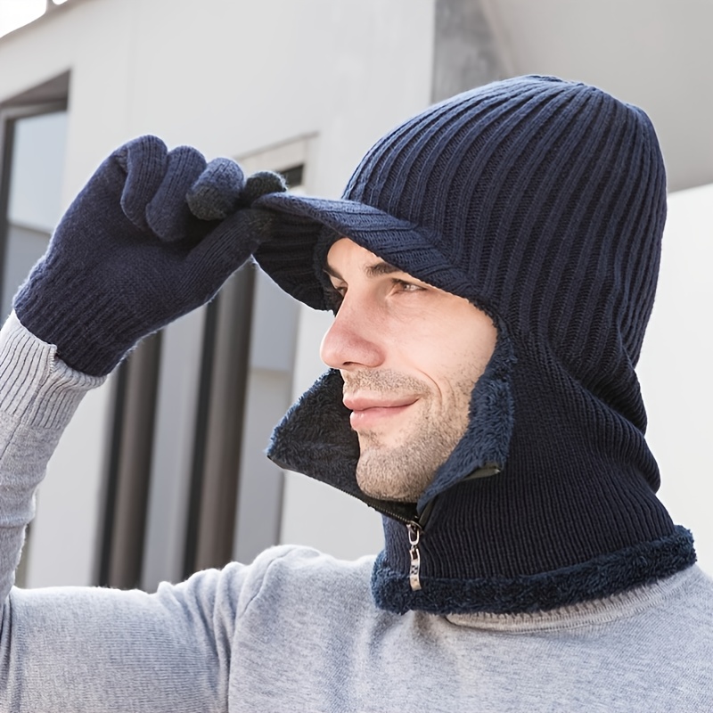 Gorras de Invierno para Hombres Gorra de Hombre para el Frio Gorros Punto  Tejido