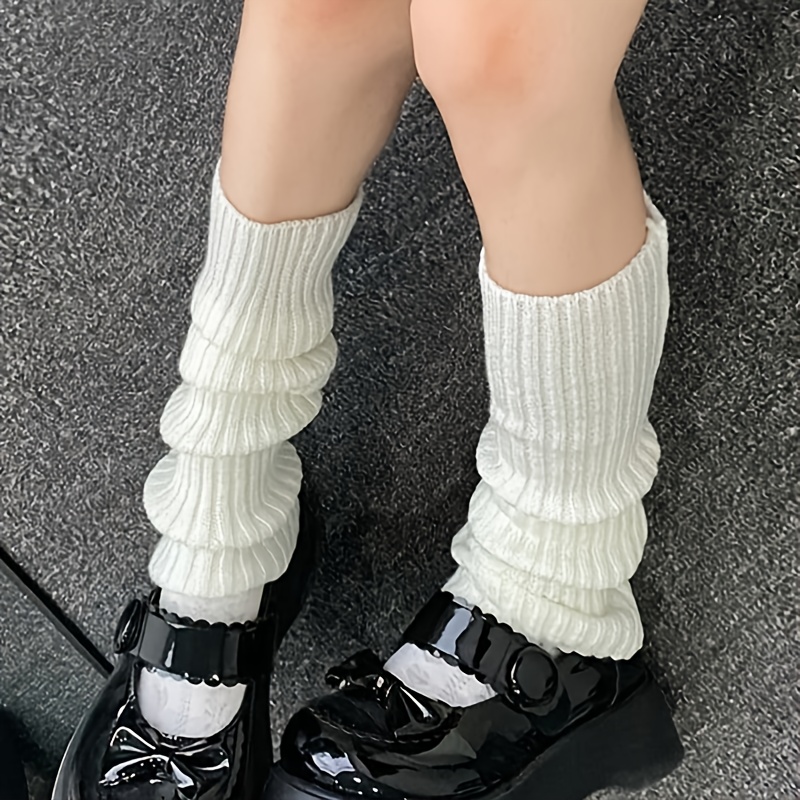 Women's Solid Color Thermal Leg Warmers Socks - Temu New Zealand