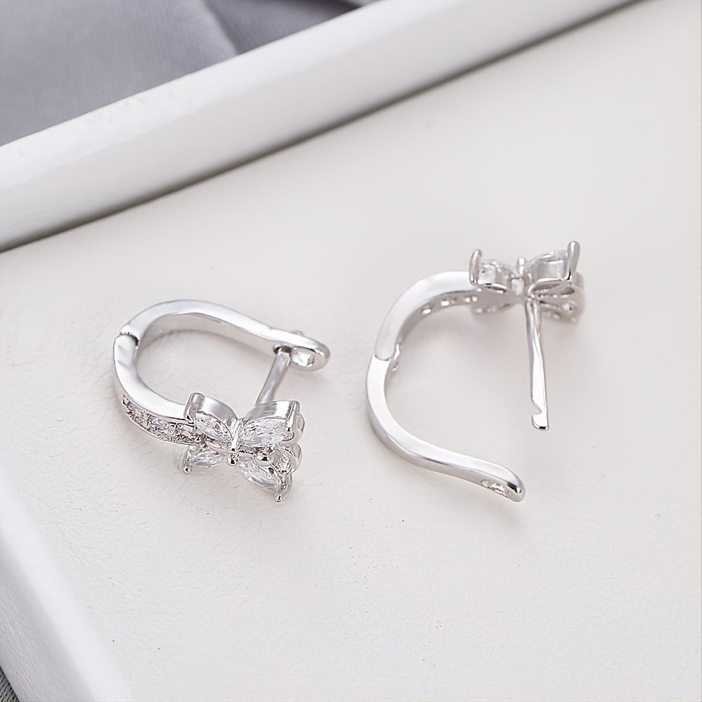 U-Curve Sterling Silver Hoop Earrings - Underwoods Jewelers