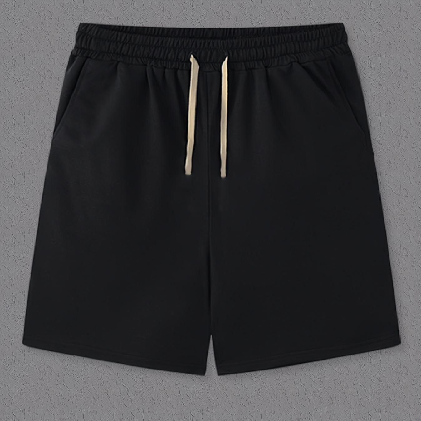 

Men's Casual Simple Solid Color Active Shorts, Drawstring Beach Shorts For Summer Beach Resort