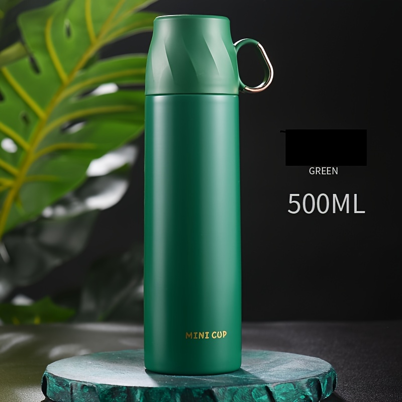 Insulated Water Bottle-Large Stainless Steel Bottle with Drinking  Cup,Double Walled Outdoor Travel Mug,Vacuum Flask Coffee Mug with Leakproof