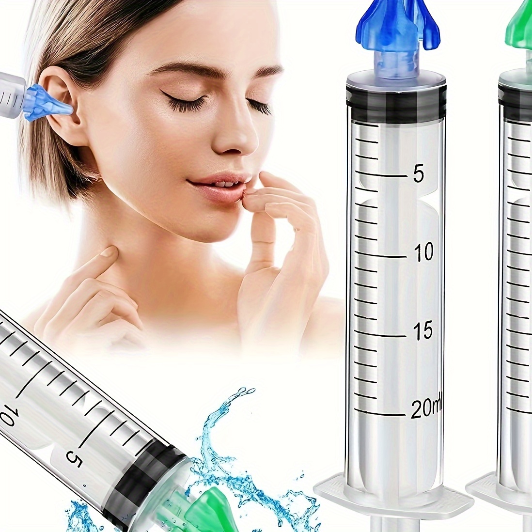 

1pc Ear Washer Ear Irrigator, Liquid Infusion With Nozzle, Can Be Used For Ear Tunnel Cleaning