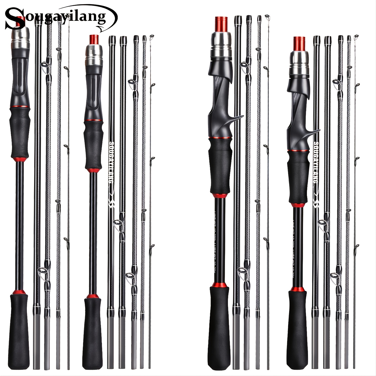 Fishing Rod Ultra Light Carbon Fiber Spinning/casting Fishing Rods Travel  Poles