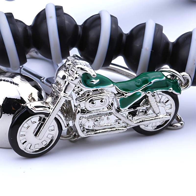 3D Mini Motorcycle Helmet Pendant Keychain Women Men Backpack Ornament Bag  Purse Decoration Gifts
