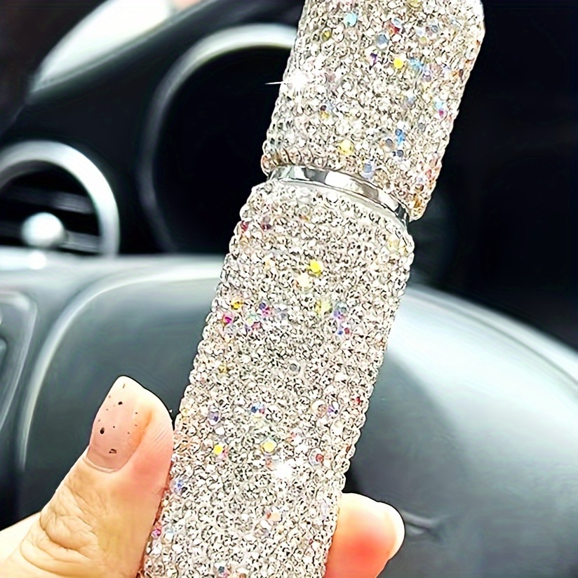 

Rhinestone 0.34oz Perfume Atomizer - Vacuum Press Bling Spray Dispensers, Portable Empty Refillable Perfume Atomizer For Travel - No Fragrance, Bpa-free, Glass Material