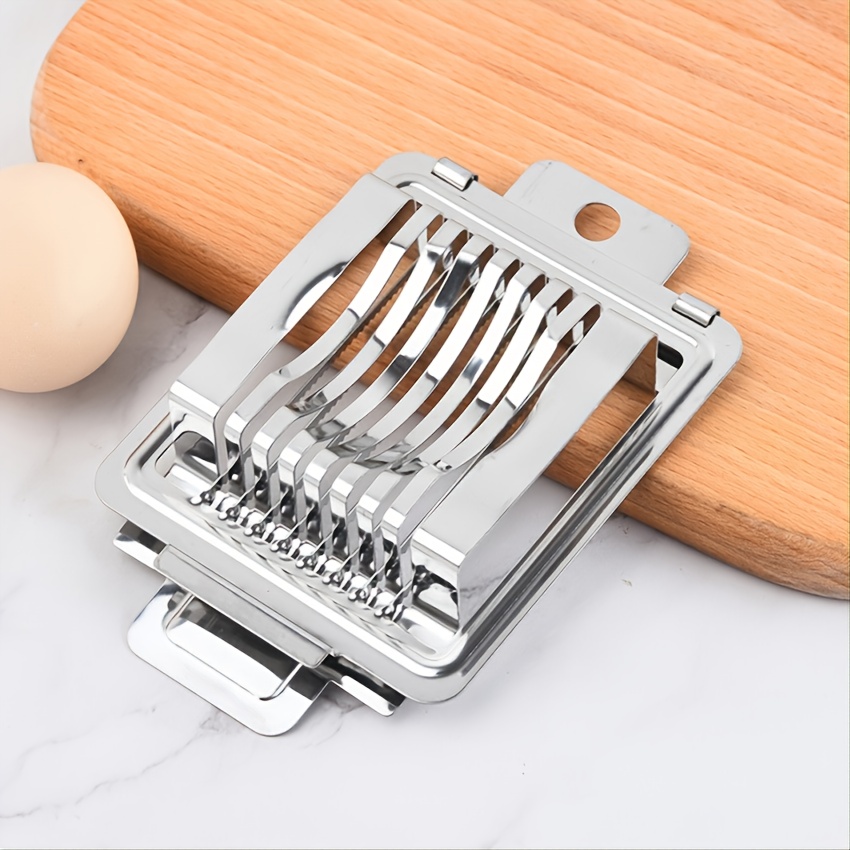 Egg Slicer for Hard Boiled Eggs, Egg Cutter with Stainless Steel