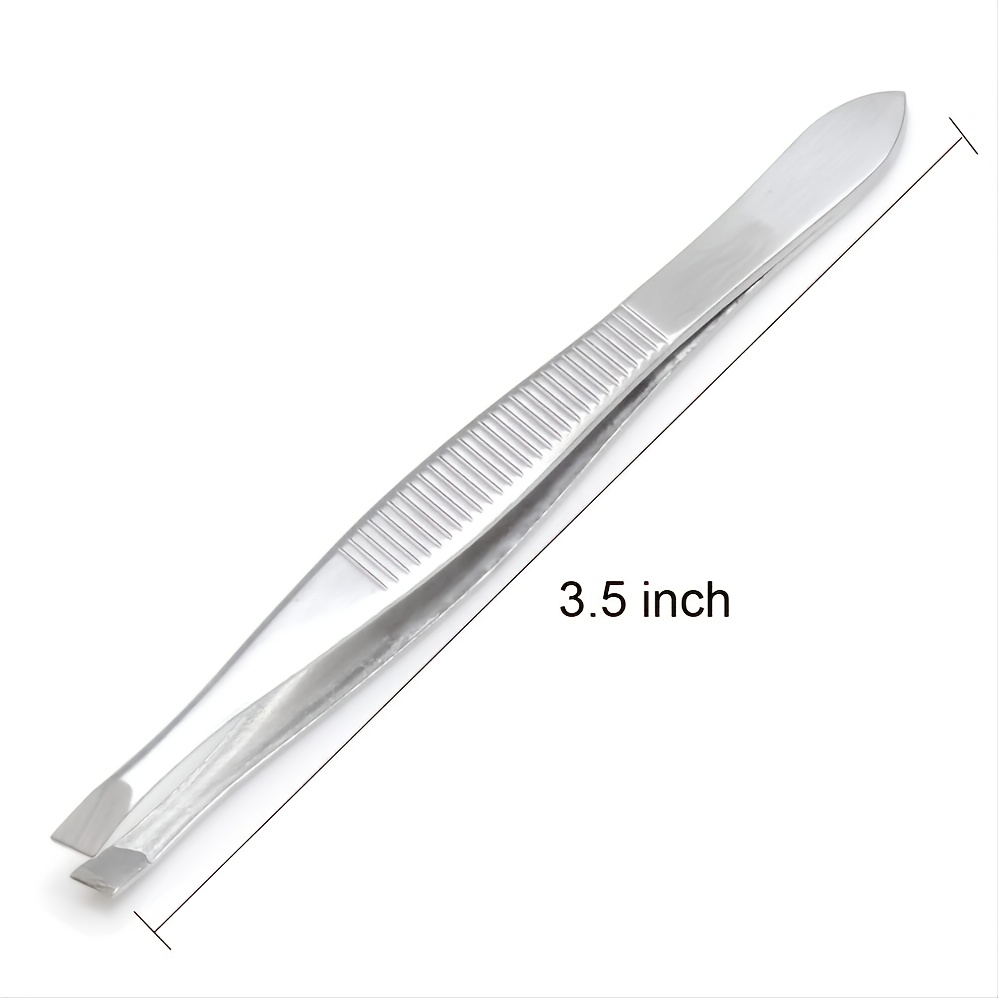 Flat Tip Tweezers for Women Eyebrows