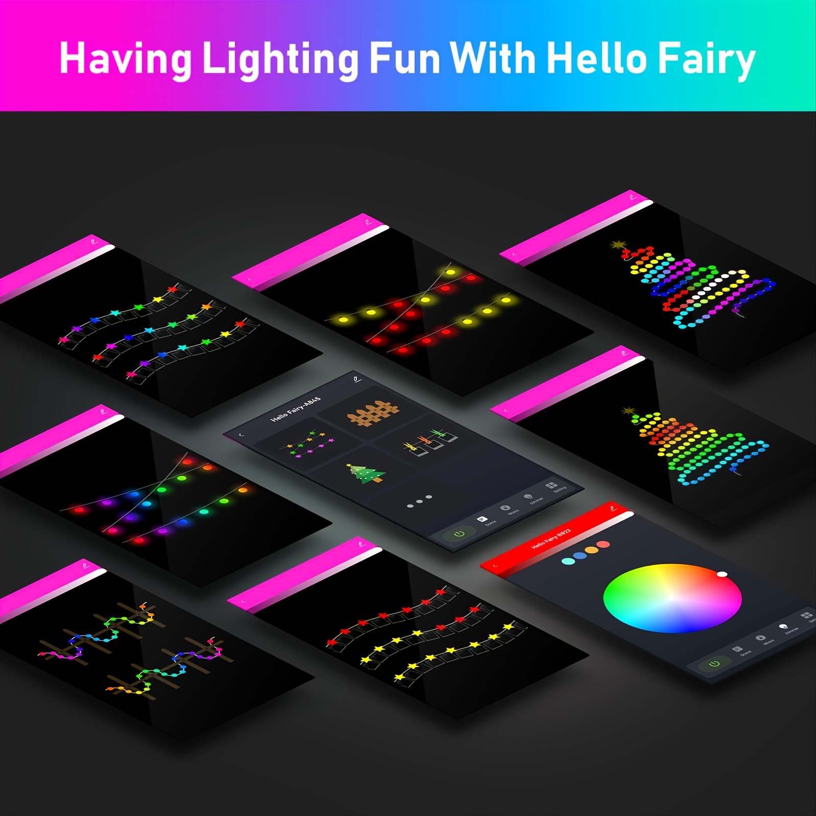 Dreamcolor Star String Lights App Control 20 Modes Music Sync RGBIC