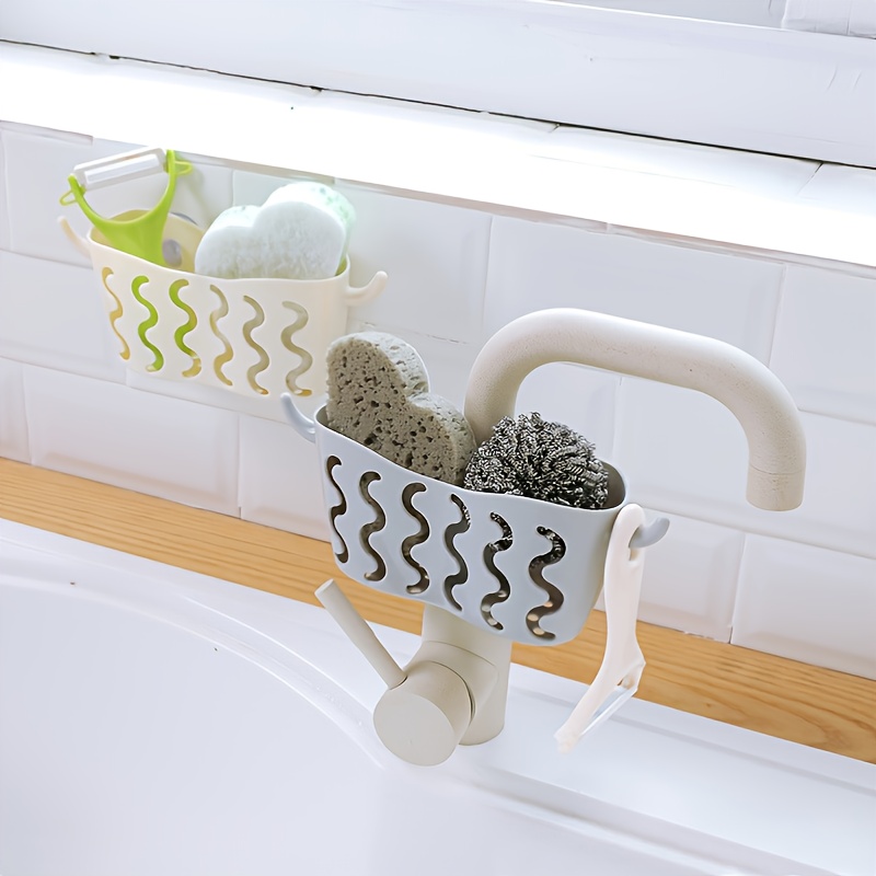 Kitchen Rack Sponge Dishwashing Scouring Pad Drain Basket - Temu