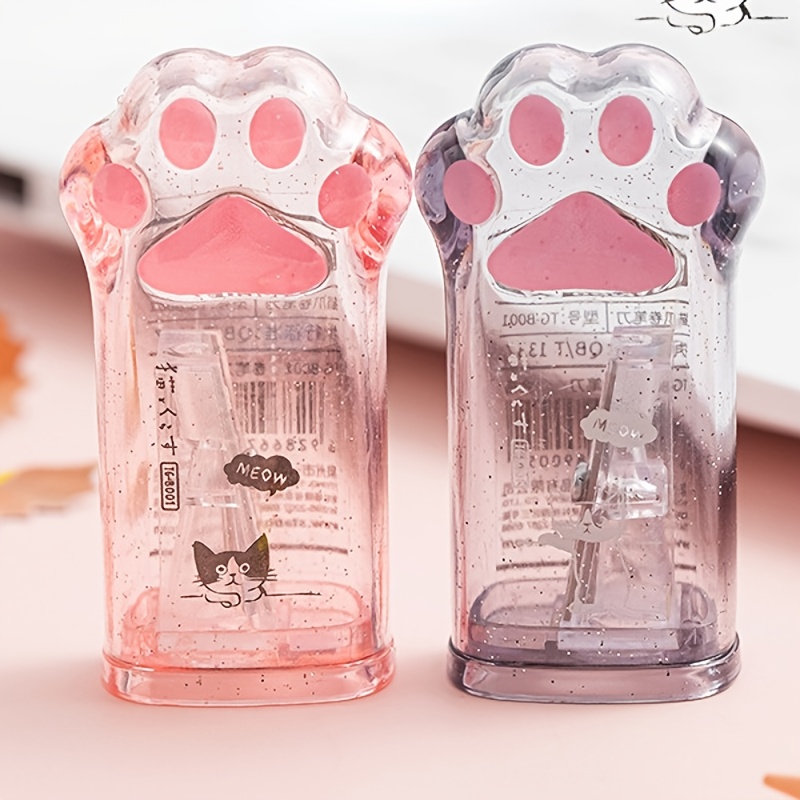 Cute Cat Claw Pencil Sharpener Creative Pencil Sharpener Cat Pen Planer Girly Heart High Value 