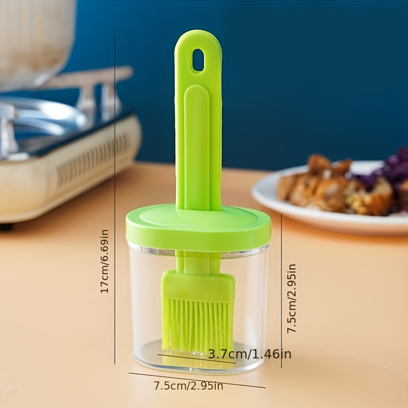 Silicone Oil Bottle Brush Integrated With Lid And Bottle Barbecue