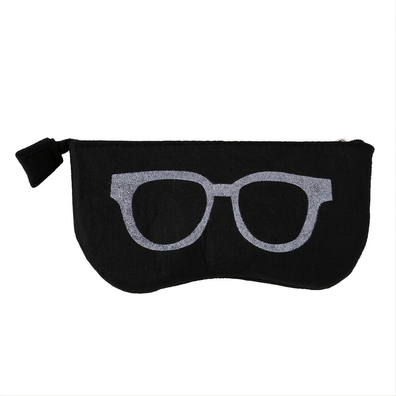 Men's New Glasses Bag Felt Glasses Bag, Fashion Cool Zipper Bag  Multifunctional Glasses Case - Temu