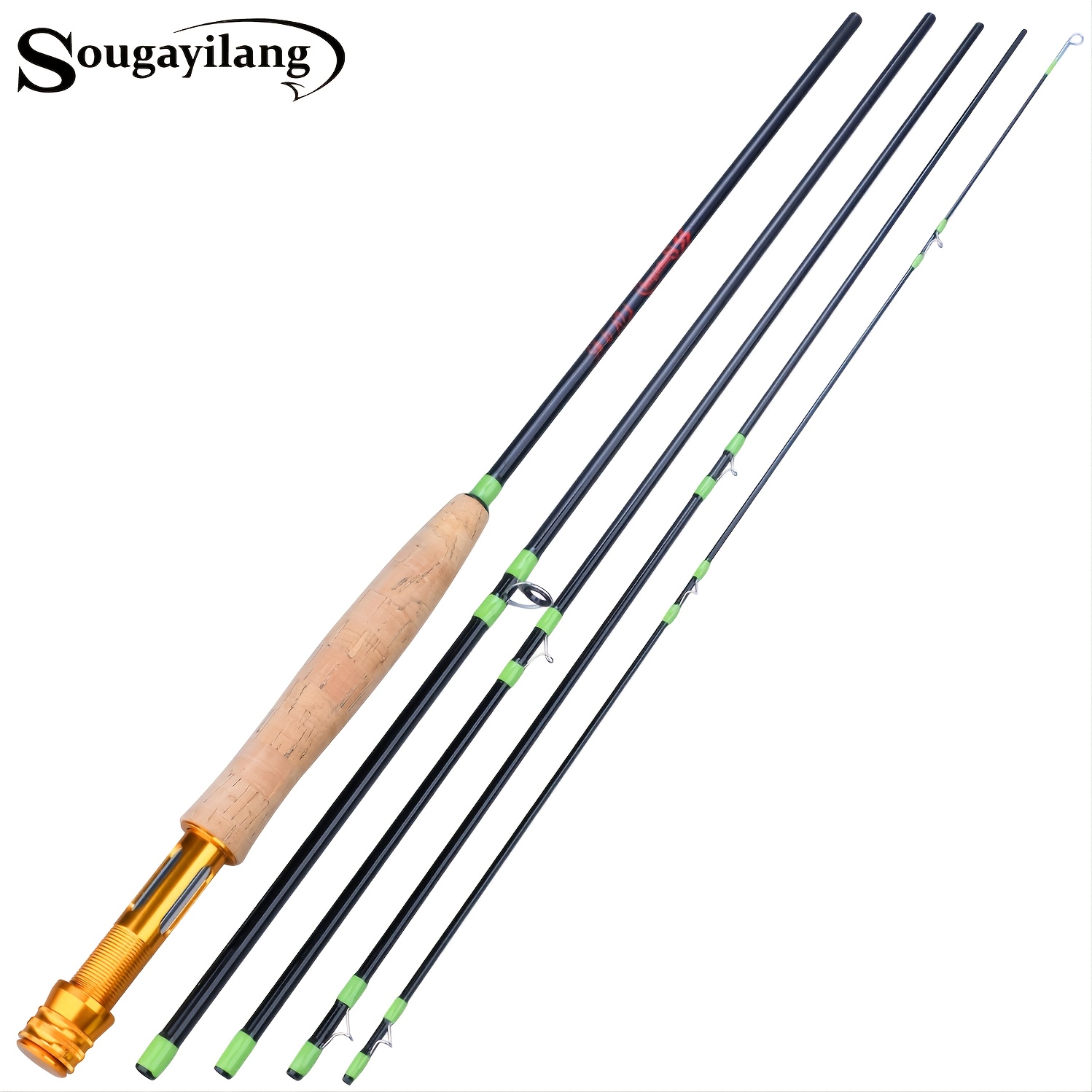 Sougayilang 5 section Carbon Fiber Fly Fishing Rod For - Temu Canada