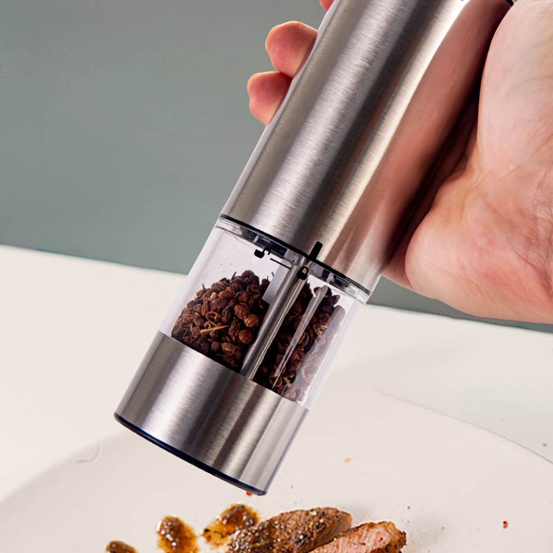 Usb Rechargeable Pepper Grinder - Adjustable Electric Sea Salt Mill For  Kitchen, Camping, And Picnics - Reusable And Spice Crusher - Perfect Gift  For Christmas And Halloween - Temu