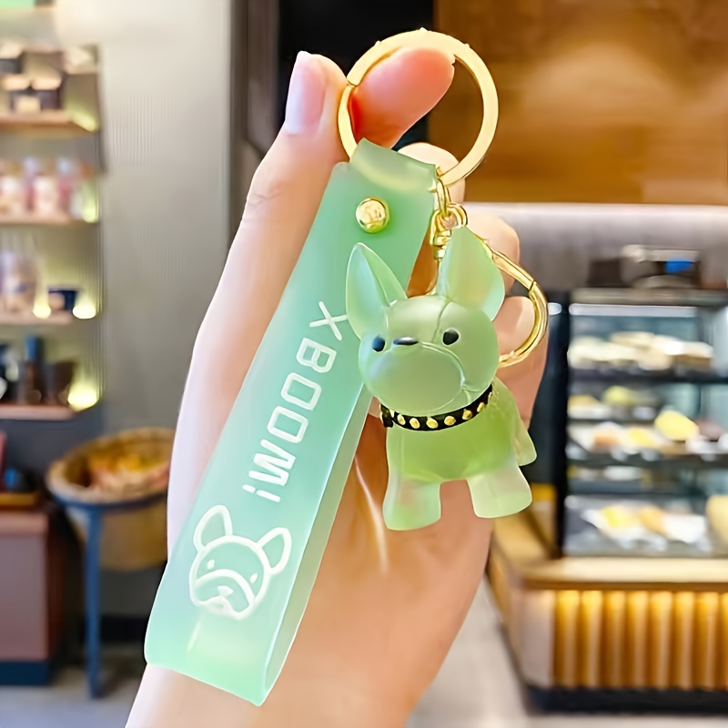 Cute Pu Leather Animal Keychain, Cute Colorful French Bulldog Pendant,  Funny Bag Ornament Accessories - Temu