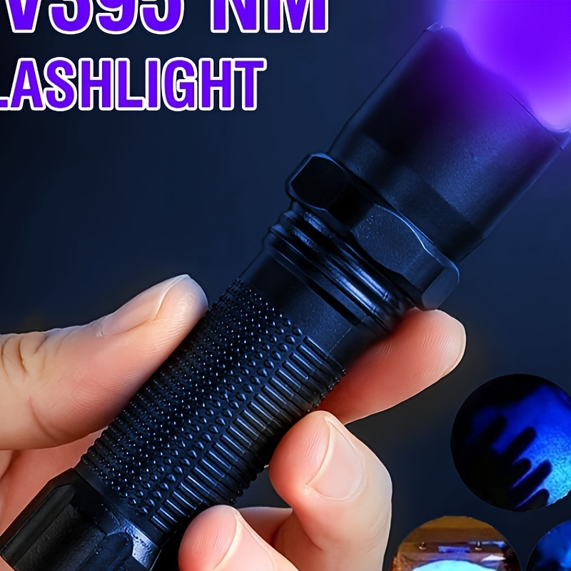 1Pack Powerful Mini Blacklight Flashlight - Small Portable UV Flashlight  for Pet Urine Detection, Scorpion Hunting, Resin Curing, Bed Bug Detection,  Nails - Black Light UV Flashlight