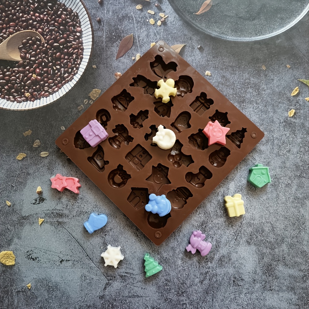 1pc Moule À Chocolat De Noël Moule En Silicone 3D Moule À - Temu Belgium
