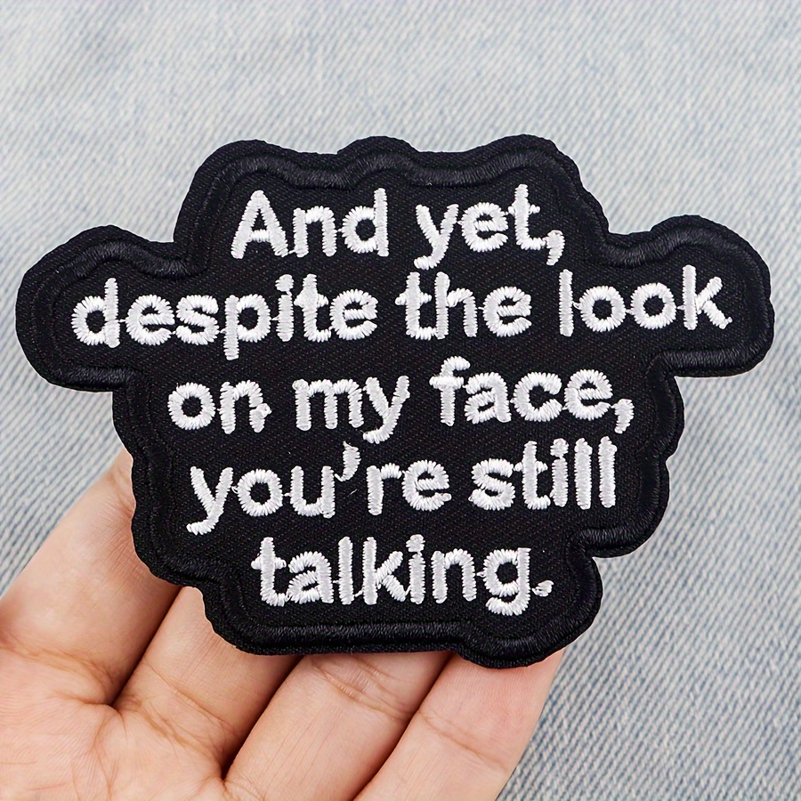 

Men's Novelty Iron-on Embroidered Patch, Casual Badge For Diy Clothing, Backpack