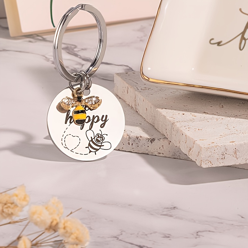 Personalized Mickey Mouse Keychain Minnie Mouse Keyring Disney Charm Custom  Name Gifts Stainless Steel Key chain Cartoon Theme Gift for Kids