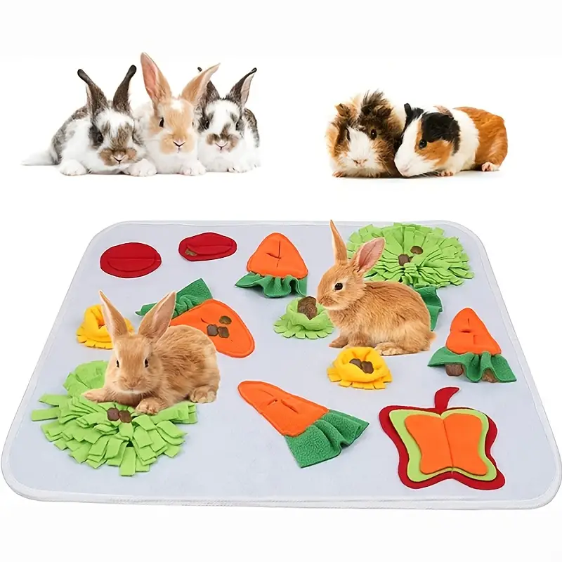 Interactive Foraging Fun: Rabbit Sniffing Pad Puzzle Toy Feeding Mat - Temu