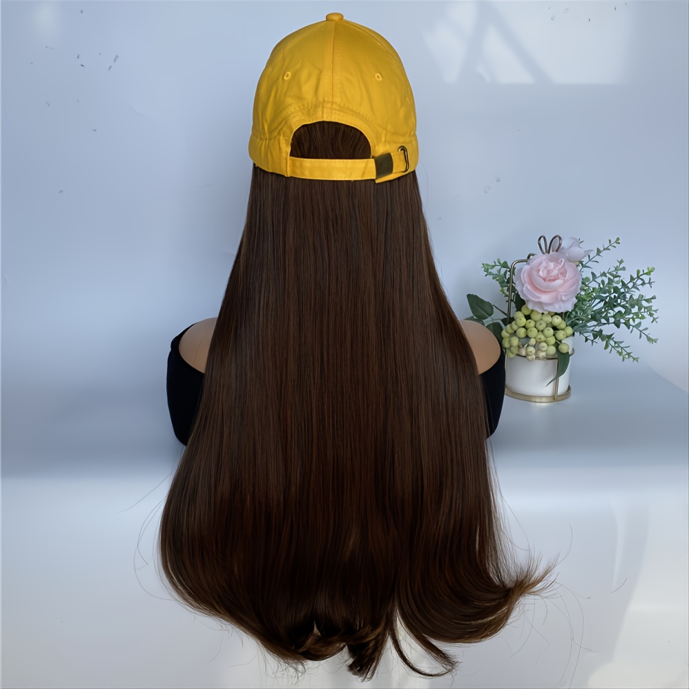Long Curly Synthetic Hair Extensions, Adjustable Base