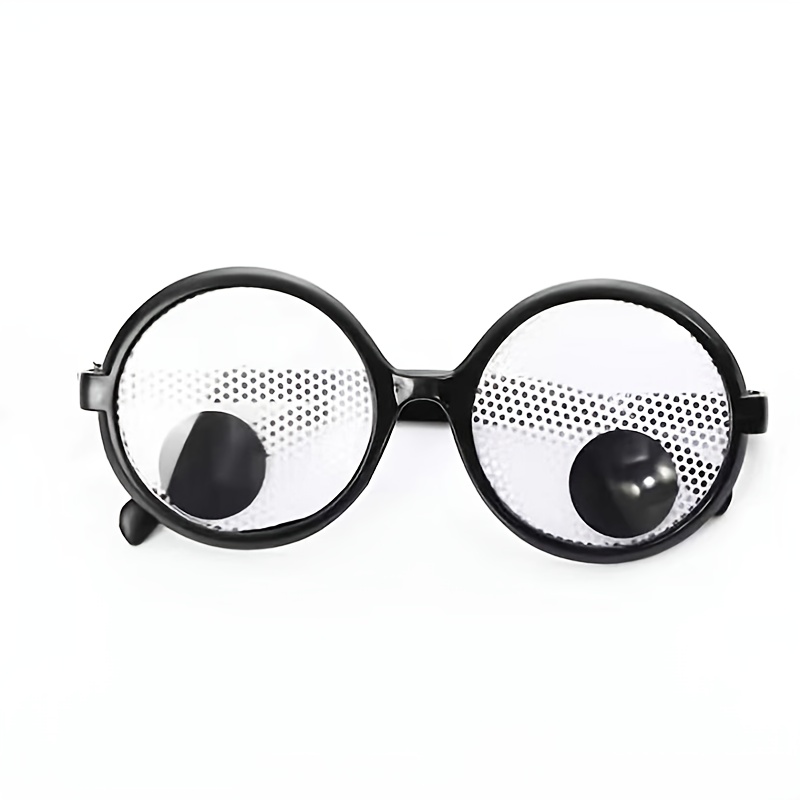 ZAUGONTW 4 Pcs Googly Eyes Glasses, Funny Eyes Glasses, Shaking Costume  Eyes Glass, Novelty Funny Eyewear