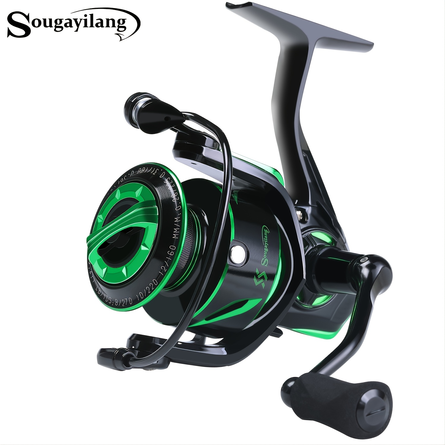Sougayilang Spinning Fishing Reel: 6.2:1 High-Speed, Light Weight Design  for Maximum Casting Distance