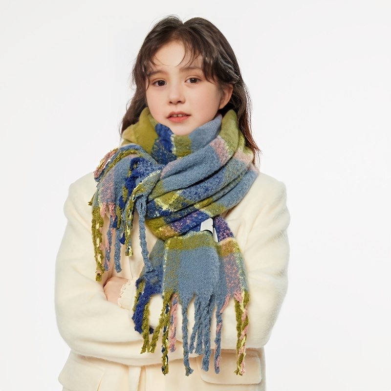1pc Unisex Korean Version Imitation Cashmere Scarf, Women's Autumn