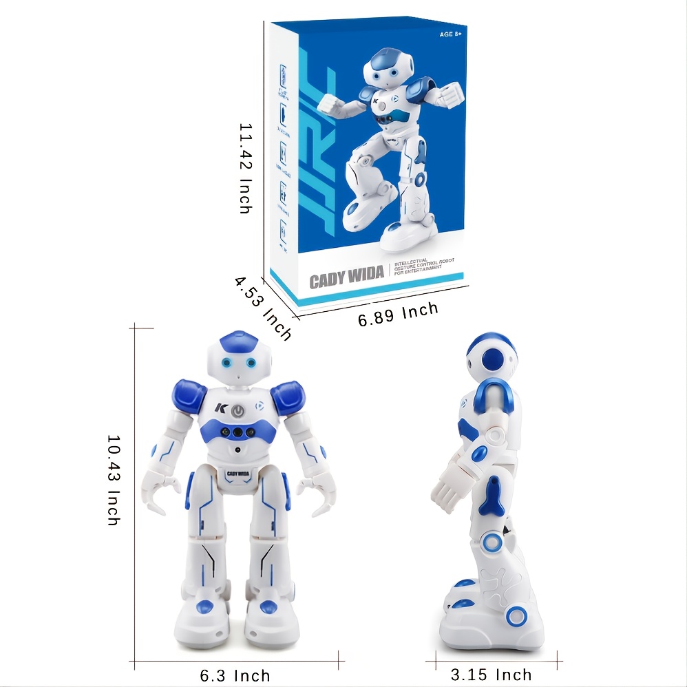 EduCuties Robot Toys for Kids,Programmable Remote Control Smart Walking  Dancing Robot Toy Gift with Gesture & Sensing for Age 4 5 6 7 8 9 10 Year  Old