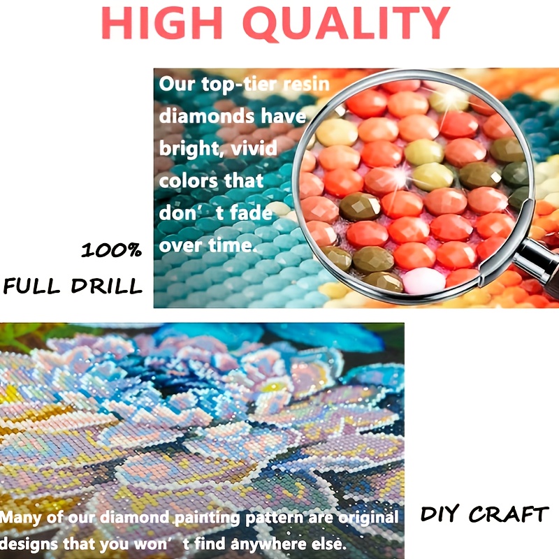 5D Diamond Painting Bright Flowers Kit