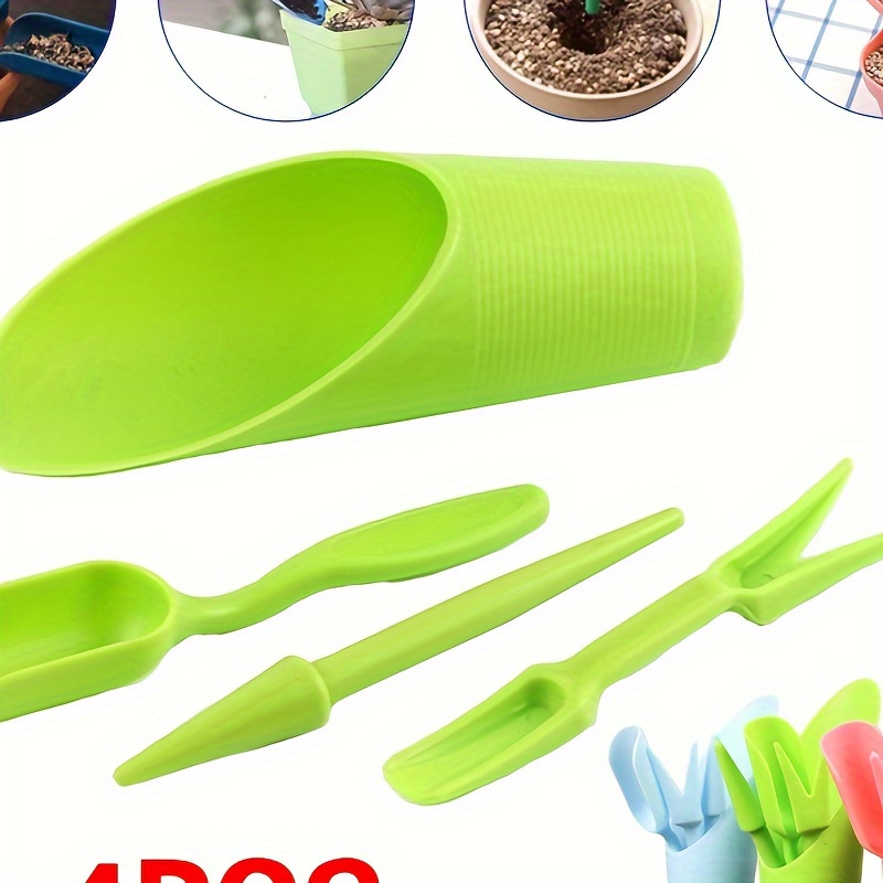 

Ensemble d'outils de jardin pour plantes grasses, 4 pièces, Mini kit d'outils de et de en plastique, Accessoires d'entretien de jardinage de 6.3 pouces pour plantes et fleurs en pot