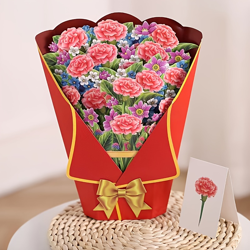 Happy Birthday Card with a Large Bouquet of Roses